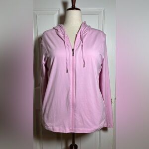 Danskin Now Light Pink Women's Zip-Up Hoodie